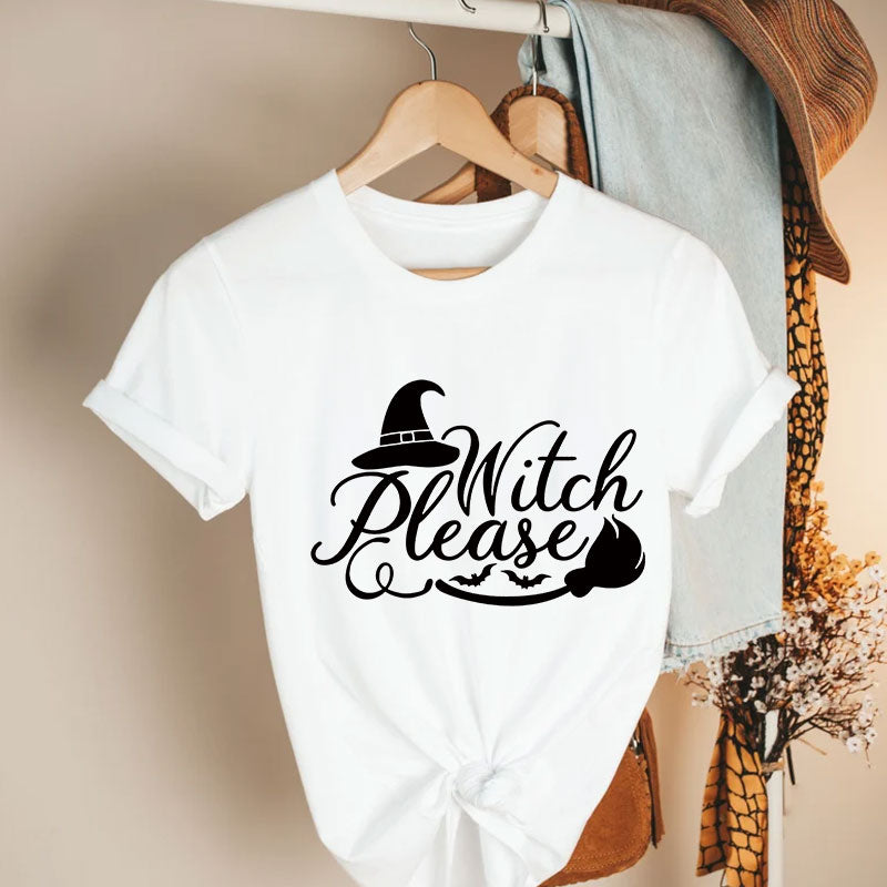 Witch Please Bats Cotton Tee