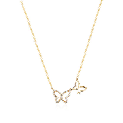 Butterfly Double Wrap Necklace