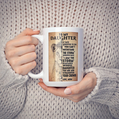 To My Daughter Customized Coffee Mug