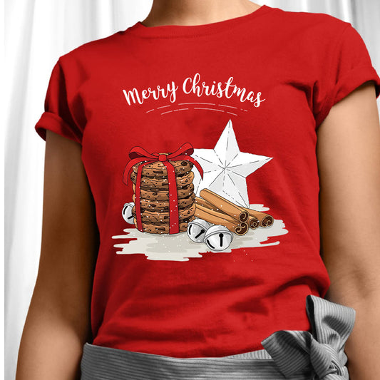 Cotton 2022 Merry Christmas T-shirts