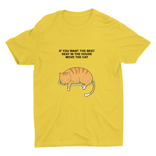Just Move The Cat  Cotton Tee