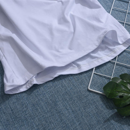 Style A :  Comfortable life Female White T-Shirt