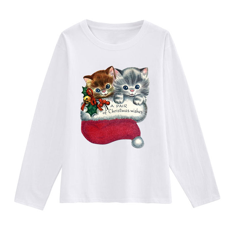 Gorgeous Christmas Women White T-Shirt B