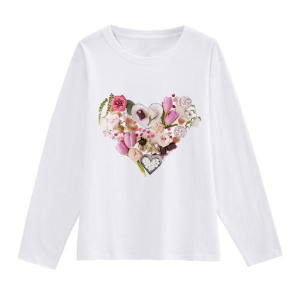 Vivid Flower White T-Shirt N