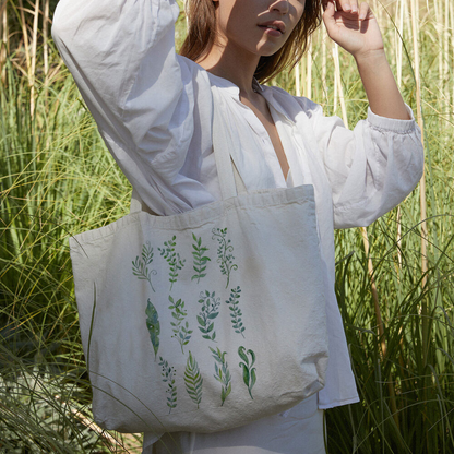 LEAVES COLLECTION CANVAS BAG
