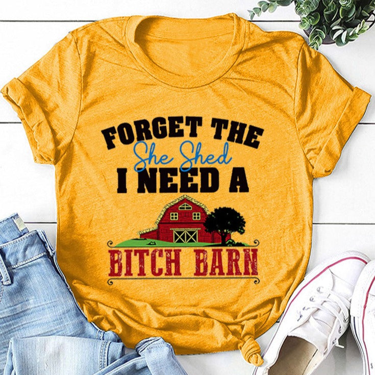 FORGET The She Round Neck T-shirt