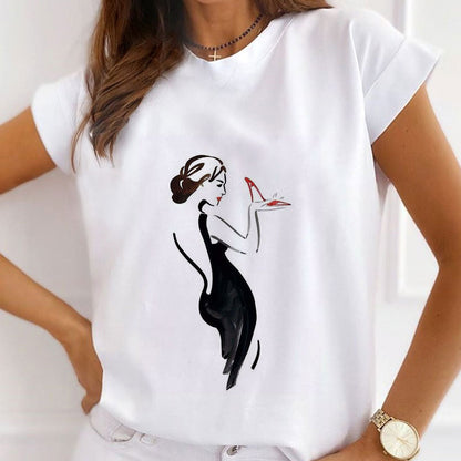 Style X£ºDelicate Girl White T-Shirt