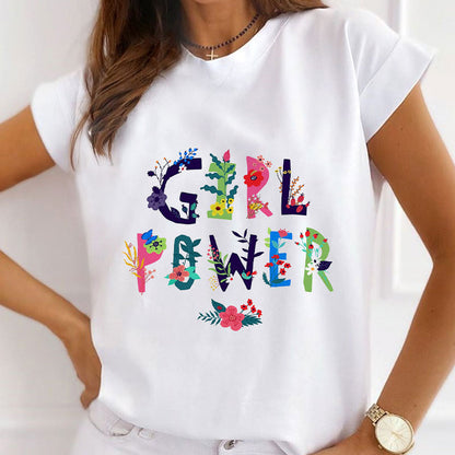 Inspirational Language Women White T-Shirt K