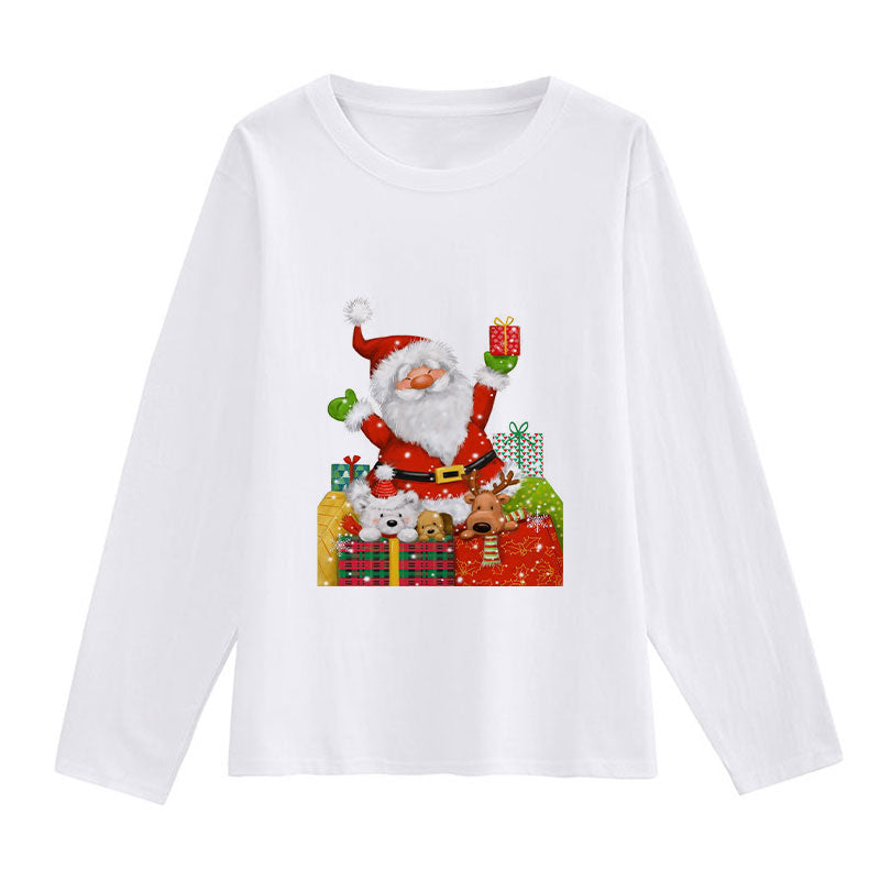 HAPPY 2021 Christmas Ladies White T-Shirt F