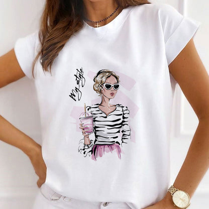 My Style White T-Shirt L