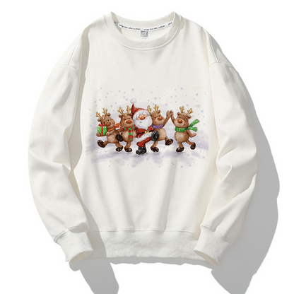 Merry Christmas O-Neck White Sweater G