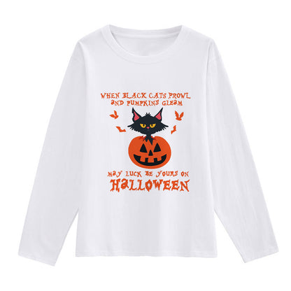 I Love Halloween Ladies White T-Shirt F