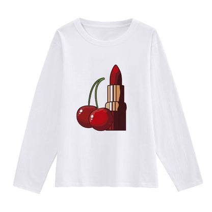 Makeup Makes You Delicate Female White T-shirt X