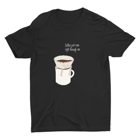 COFFEE JUST...Funny Print Cotton Tee