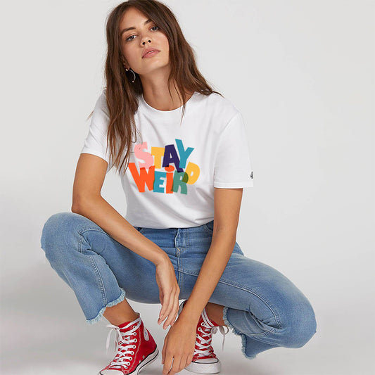 STAY WEIRD Cotton Tee