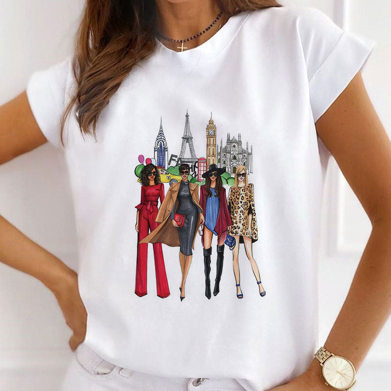 Style Y :  Fashion Industry Leader Female White  T-Shirt