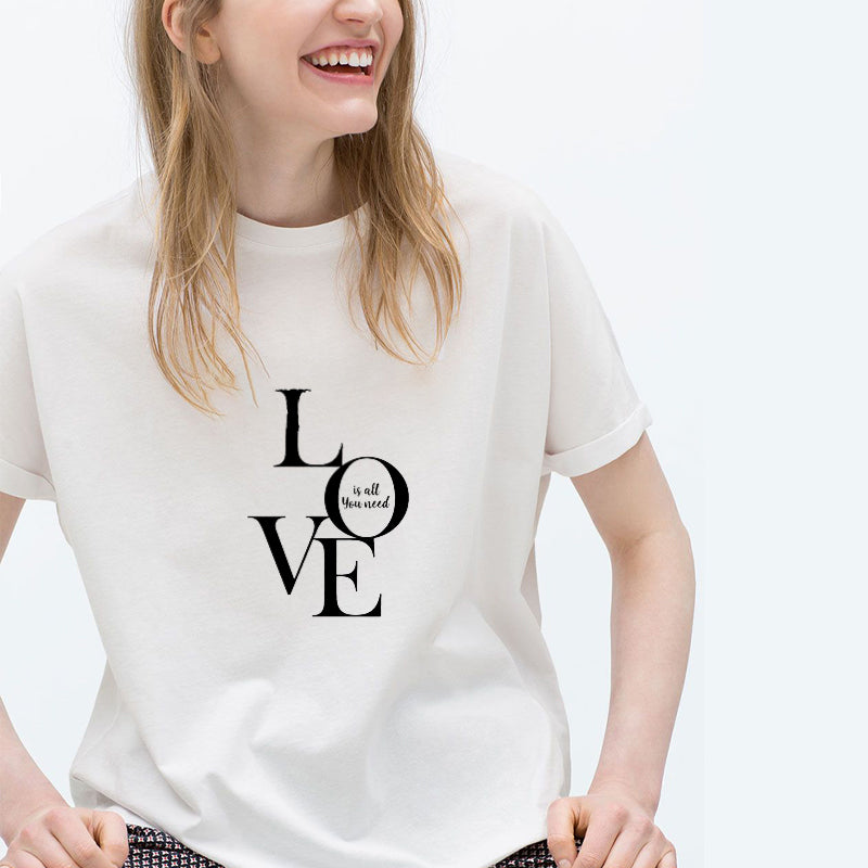 LOVE IS ALL YOU NEED Cotton Tee