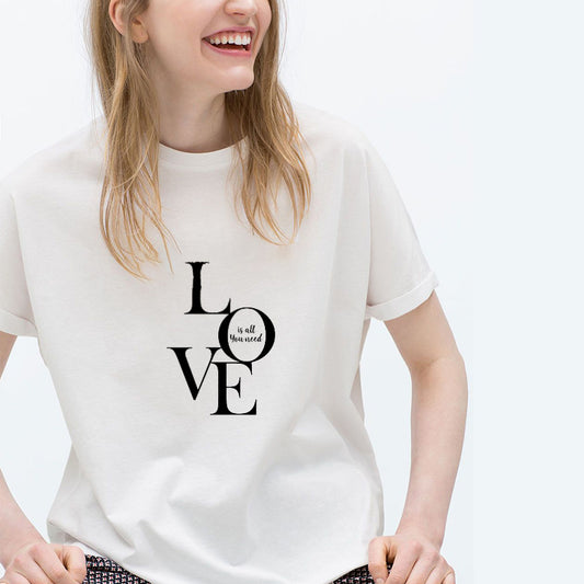 LOVE IS ALL YOU NEED Cotton Tee