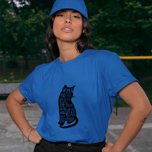 WOMEN AND CATS Cotton Tee