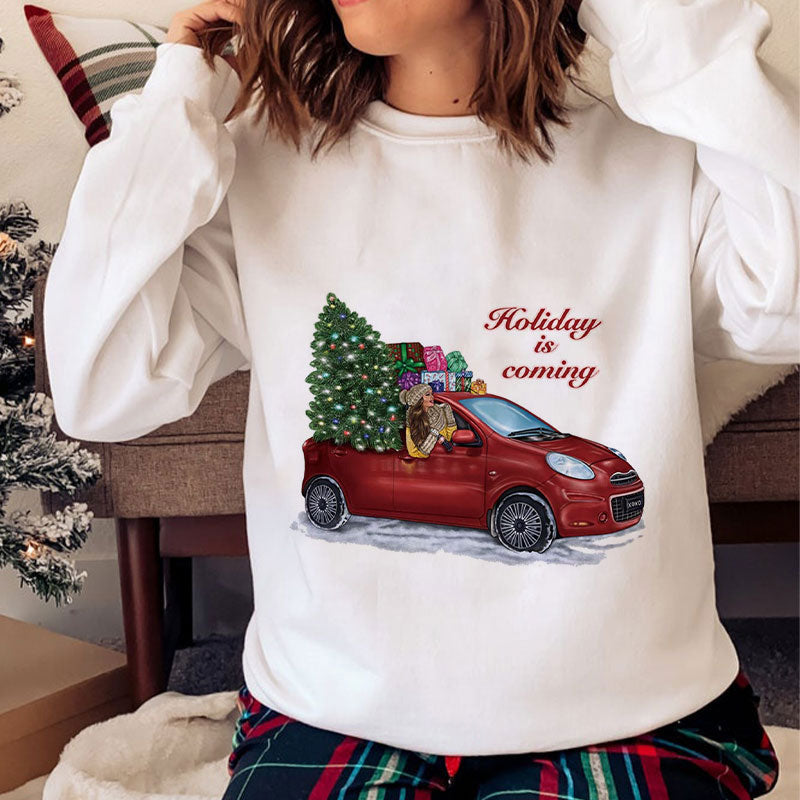 Merry Christmas O-Neck White Sweater C