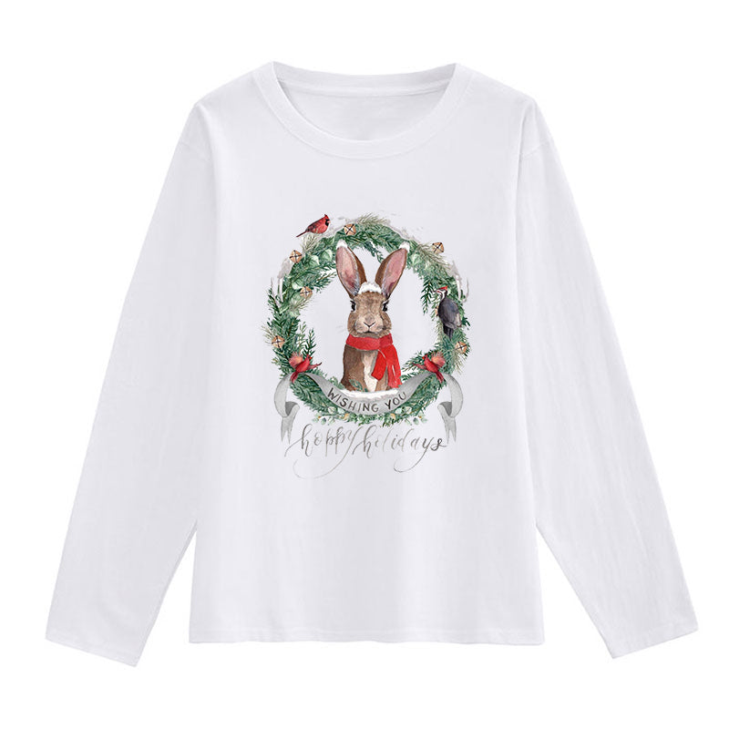 2022 Christmas Cute Rabbit T-Shirts