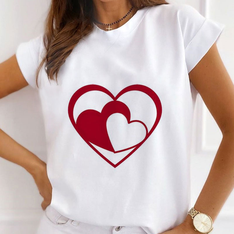 Style Y:My Heart  Female White T-Shirt