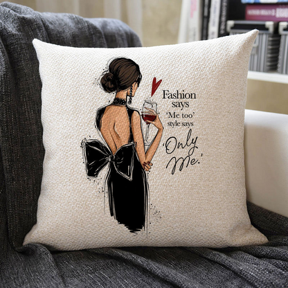 Fashion Delicate Girl Linen Pillowcase