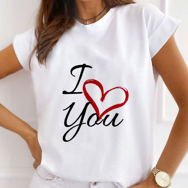 Style N:My Heart  Female White T-Shirt