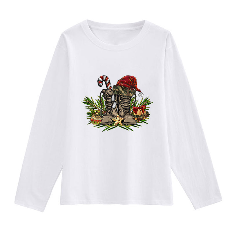 2022 Christmas Western Boots T-Shirts