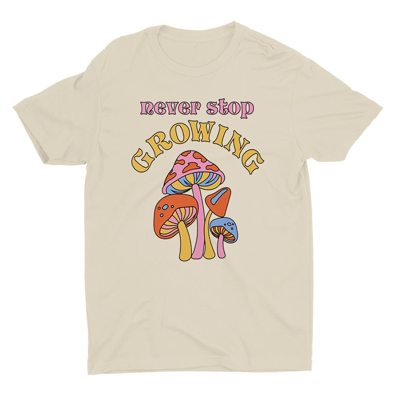 Retro Cotton Mushroom T-shirt