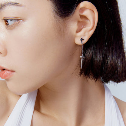 Simple Cross Earring