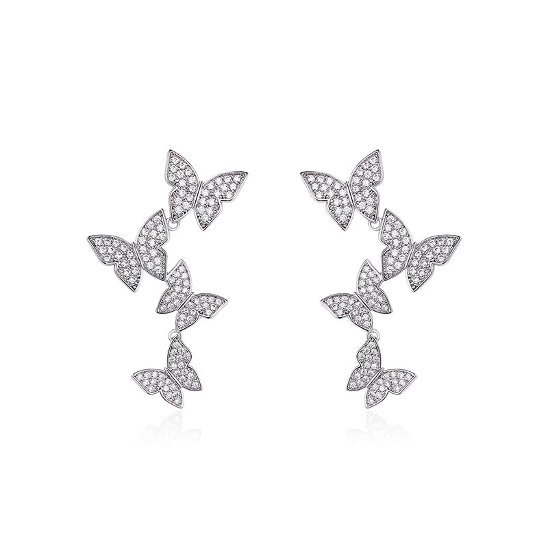 Butterfly Flying Around Earring