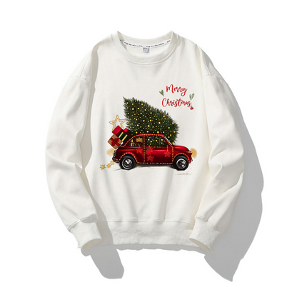Merry Christmas O-Neck White Sweater X