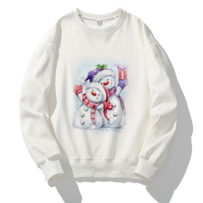 Jolly Christmas O-Neck White Sweater G