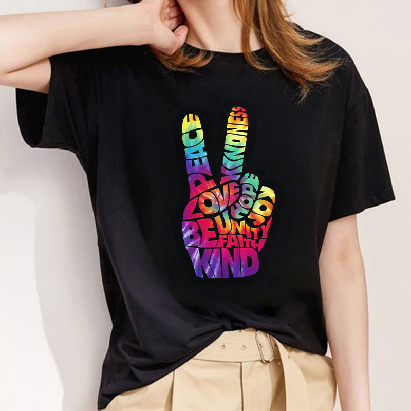 Fashion Ladies Black Tee A