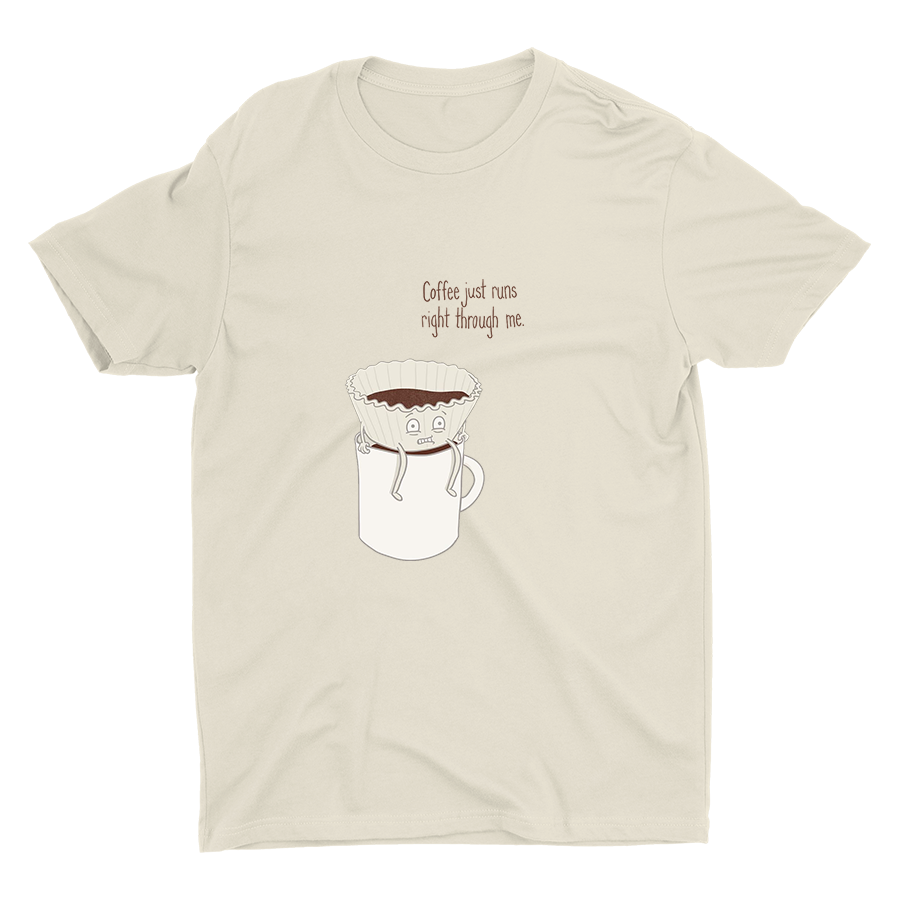 COFFEE JUST...Funny Print Cotton Tee
