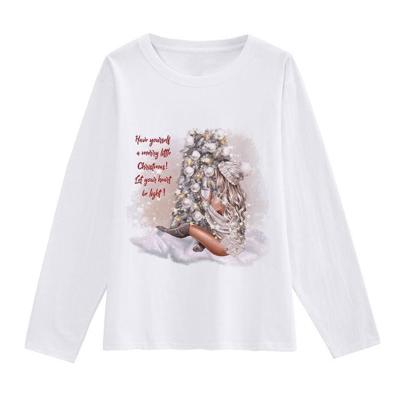 Merry Christmas Women White T-Shirt I