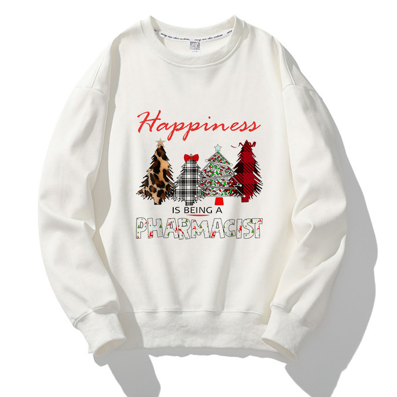Jolly Christmas O-Neck White Sweater I