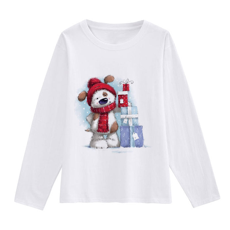 2021 Christmas Fashion White T-Shirt G