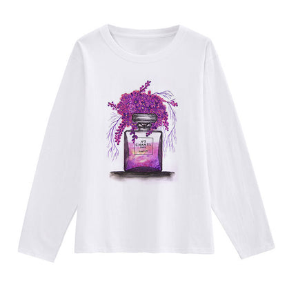 Perfume And Flower White T-Shirt F