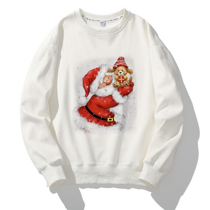 Merry Christmas O-Neck White Sweater Q