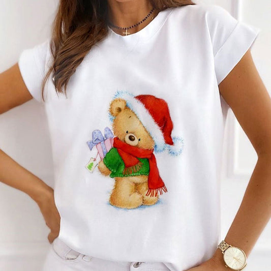 HAPPY NEW YEAR Christmas White T-Shirt O