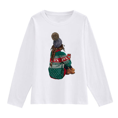 Merry Christmas Lady White T-Shirt