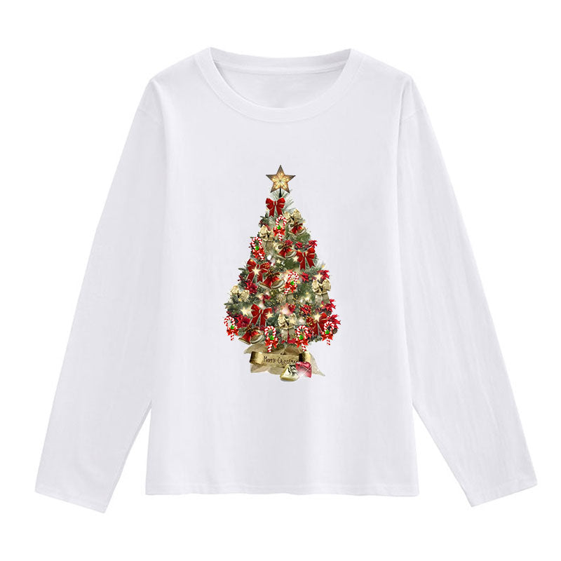 Merry Christmas Women White T-Shirt W