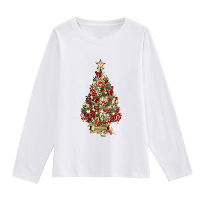 Merry Christmas Women White T-Shirt W