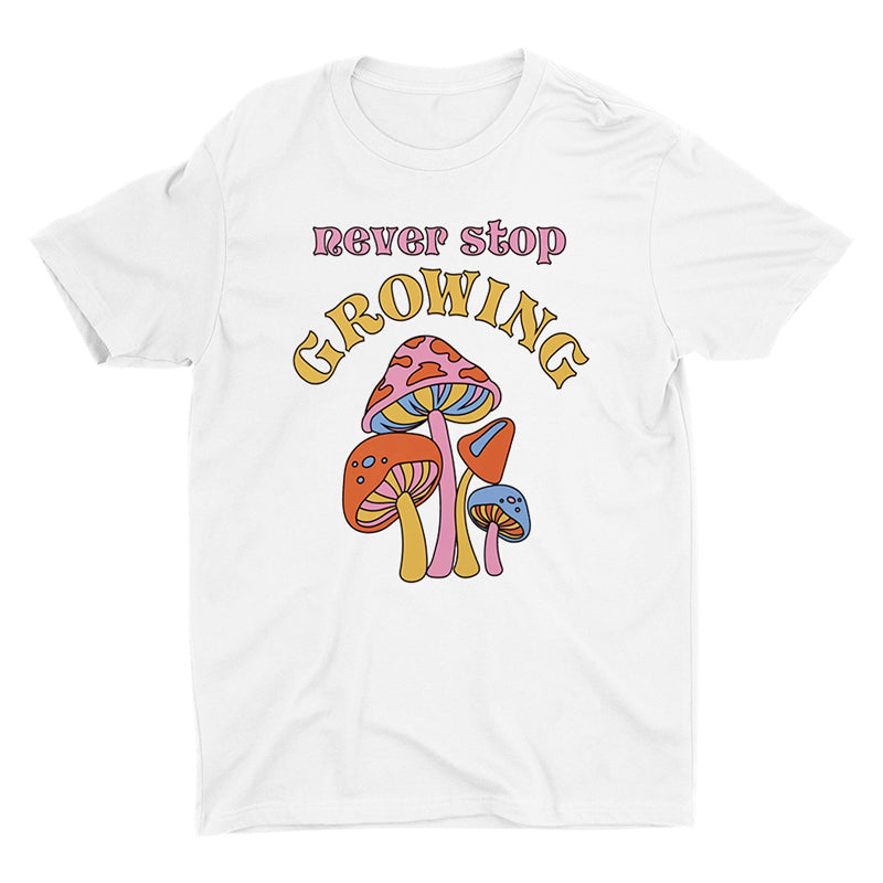 Retro Cotton Mushroom T-shirt