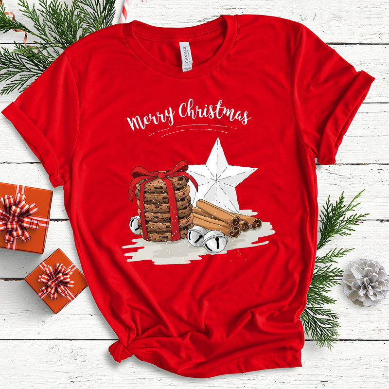 Cotton 2022 Merry Christmas T-shirts