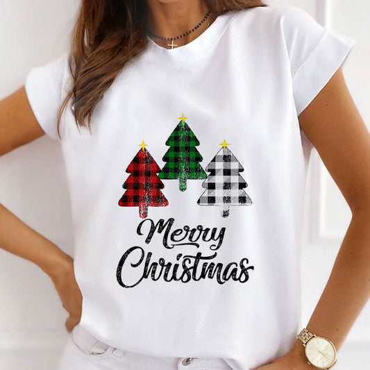 HAPPY NEW YEAR Christmas White T-Shirt V