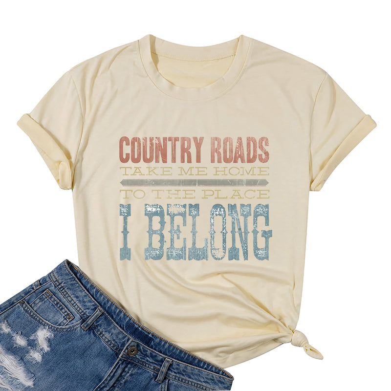 Country Roads Cotton Tee