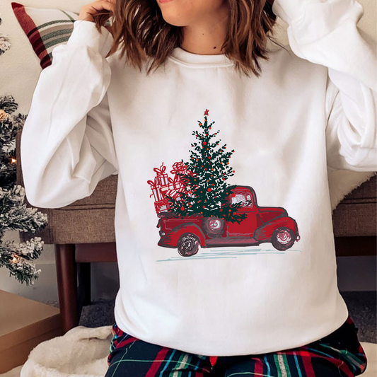 Merry Christmas O-Neck White Sweater S